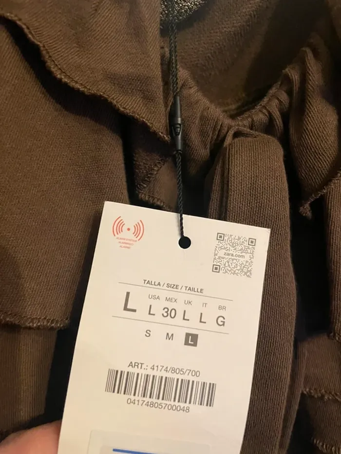 Blouse T-shirt, à volant Zara, taille L - photo numéro 3