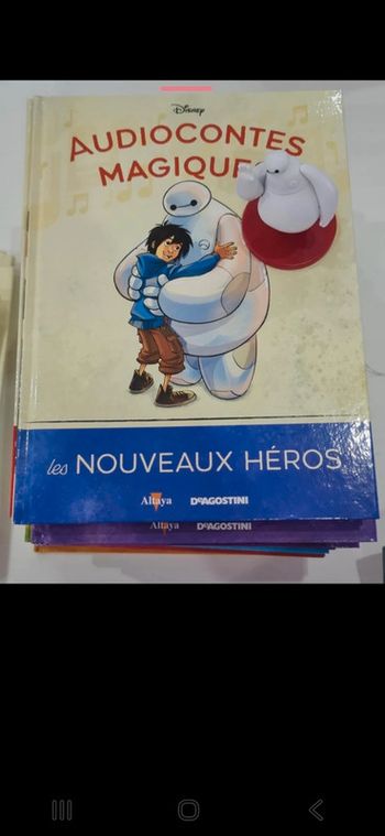 Num59 Livre et figurine collection audiocontes Magiques Altaya édition disney