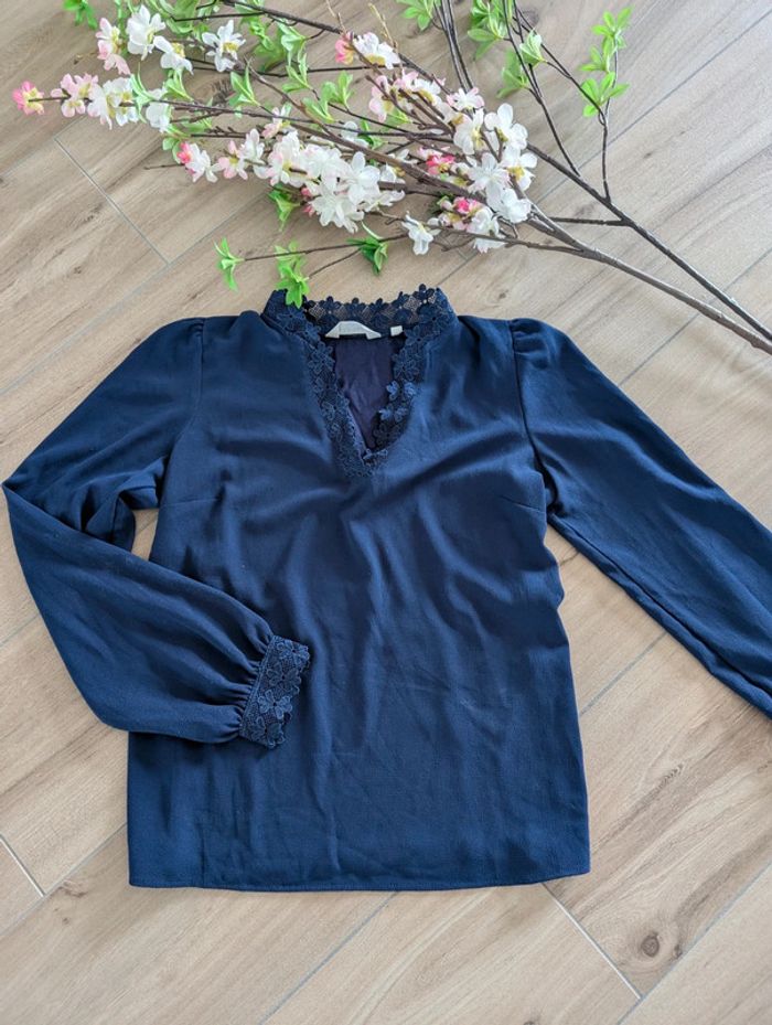 Chemisier nafnaf bleu taille s