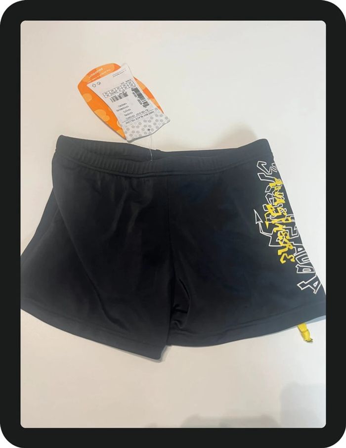 Short de bain noir avec grafitti Aqua Sphere Taille 10 ans