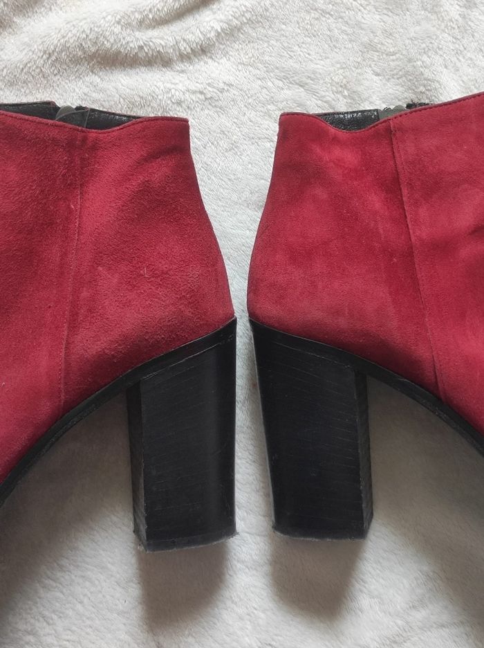Bottines à talons rouge taille 38 - photo numéro 6