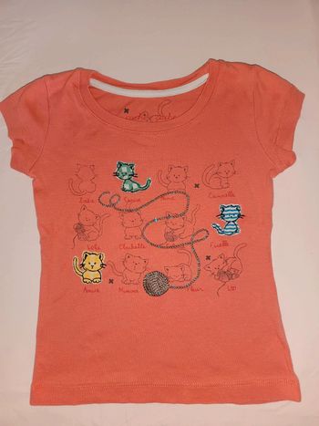 T-shirt chatons