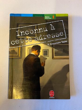 Livre Inconnu à cette adresse de K Kressmann Taylor