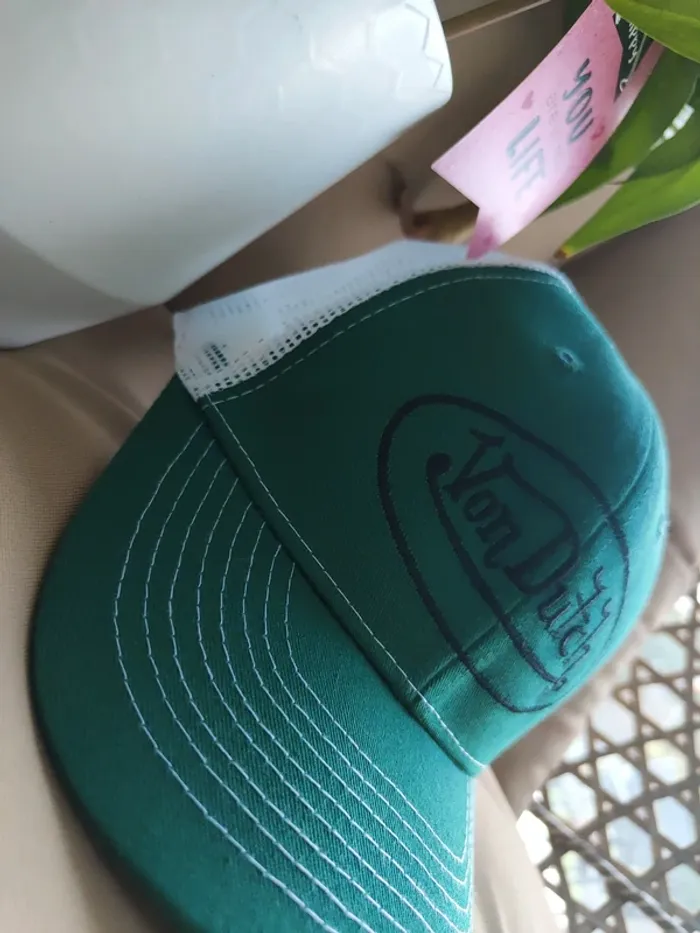 Casquette Trucker Von Dutch verte - photo numéro 4
