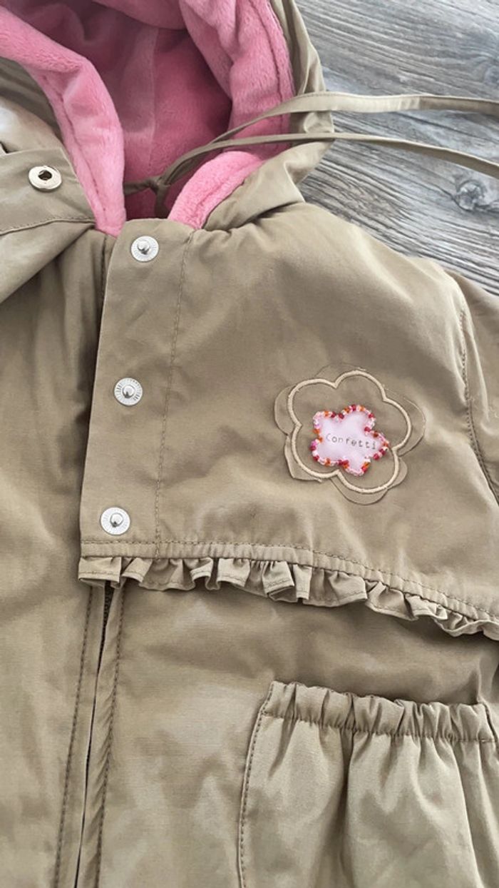 Combi pilote kaki rose bébé 3 mois - photo numéro 3