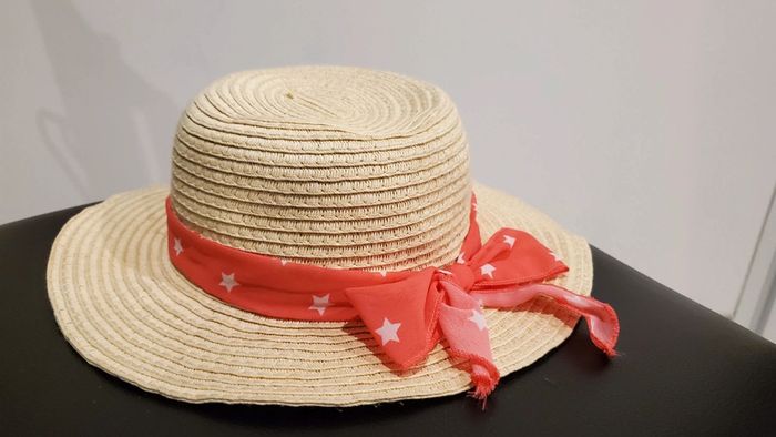 Chapeau de paille taille 52 - photo numéro 2