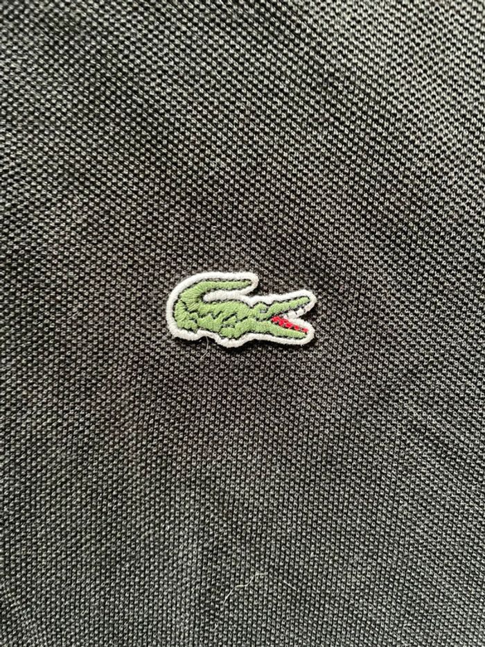 Polo Lacoste noir classique 🐊 - photo numéro 3
