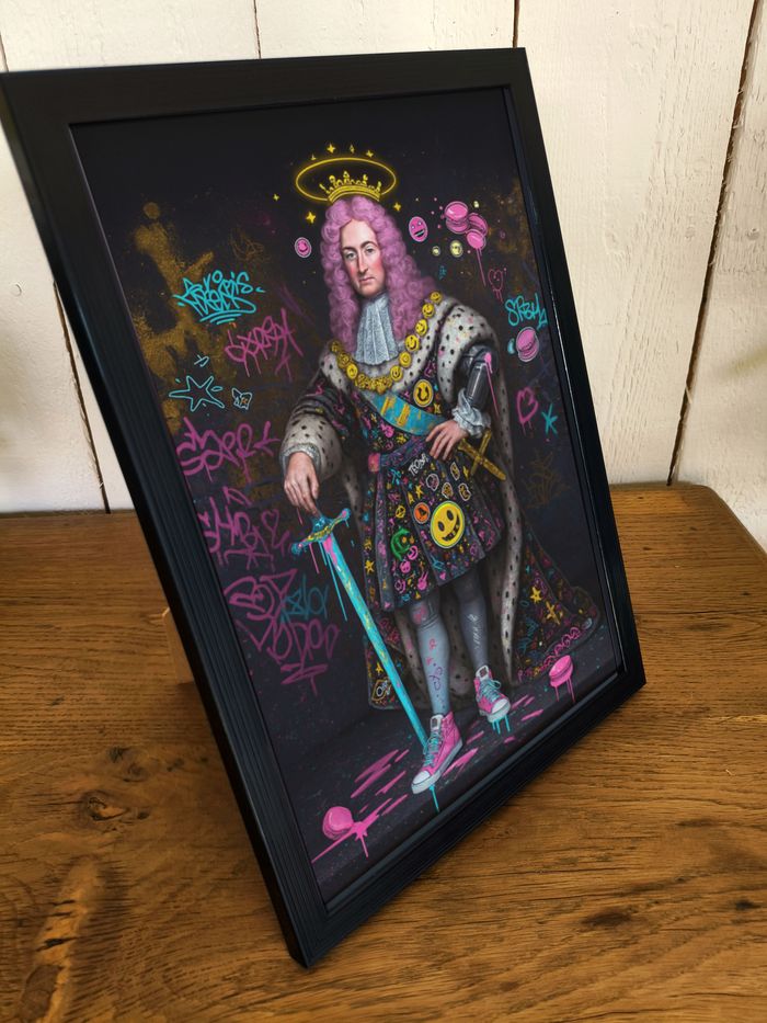 Poster Affiche A4 (21 × 29,7 cm) street art pop royal – Déco murale décalée - photo numéro 2