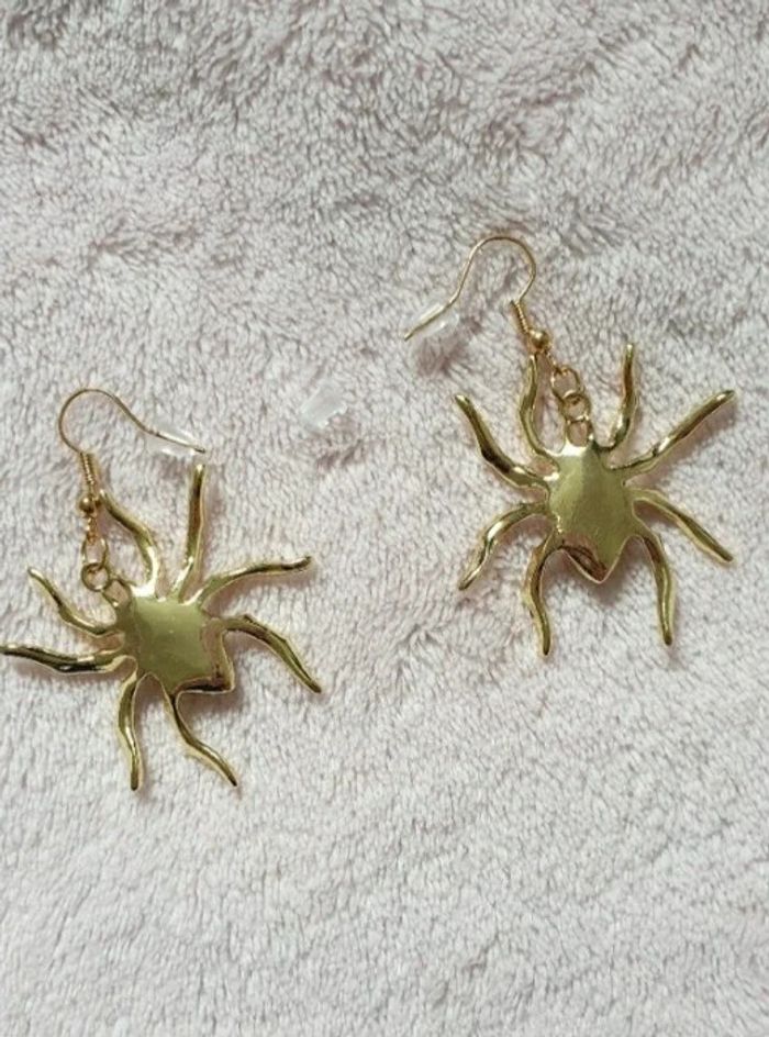 Boucles d'oreilles araignée - photo numéro 5