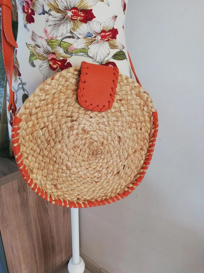Sac bandouliere rond en paille Accessorize - photo numéro 2