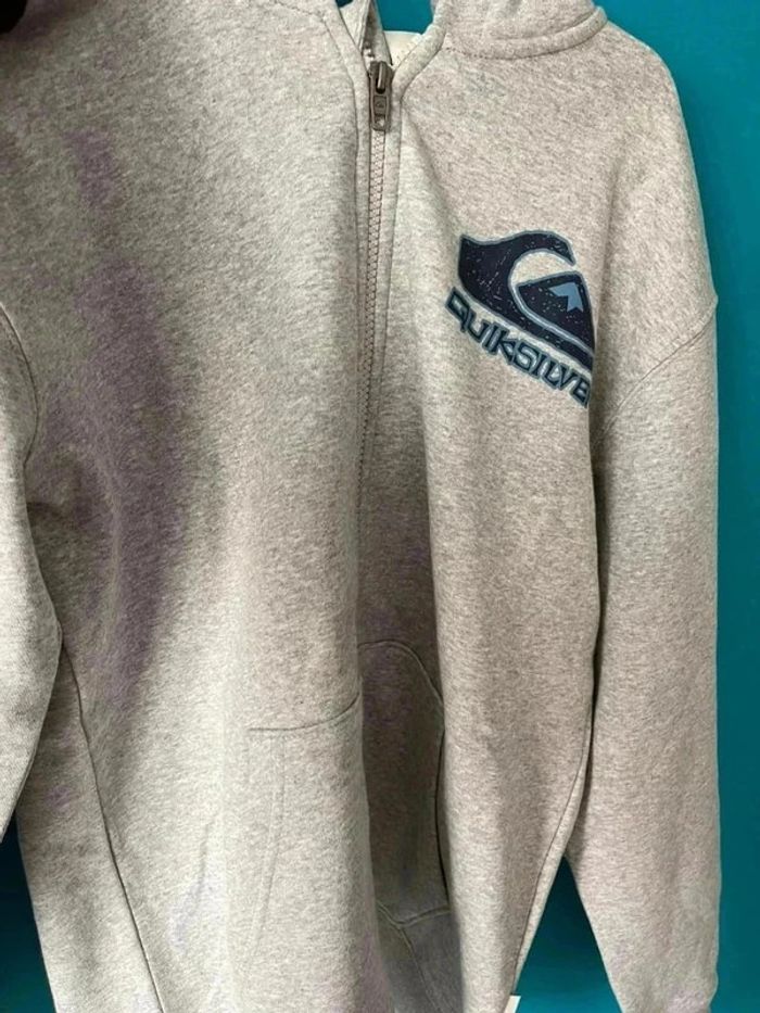 Sublime sweat zippé à capuche QuickSilver 14 ans - photo numéro 7