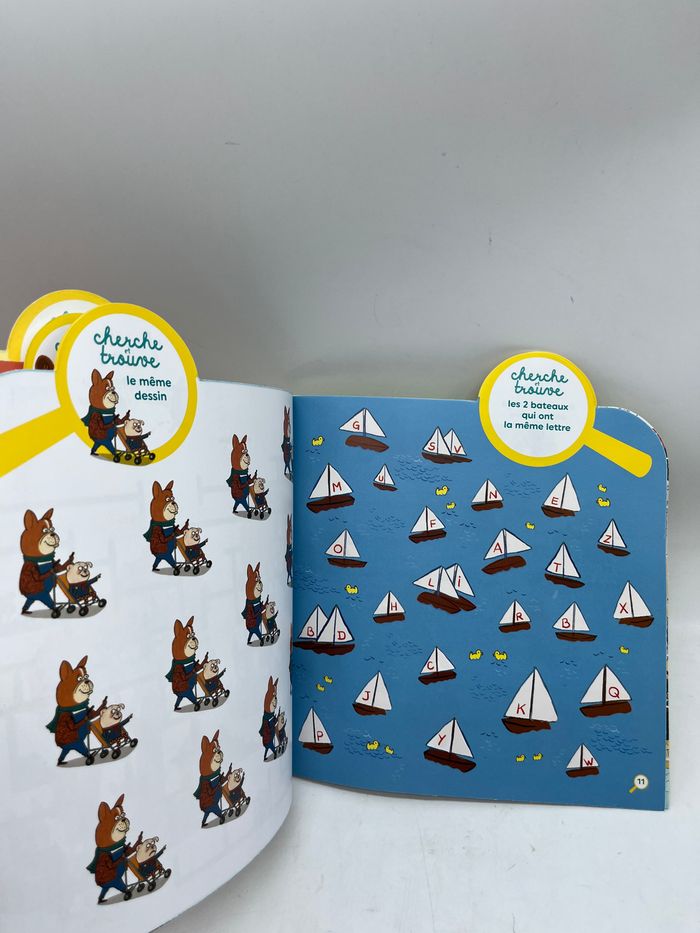 Livre d’activité Magazine Cherche et trouve Famille Les toutoumiaou Pomme d’api avec son crayon Neuf - photo numéro 5