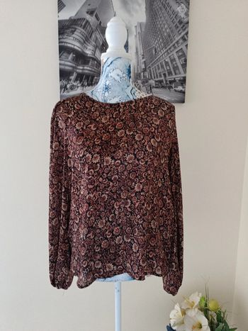 Blouse manches longues bonobo t 42 satiné