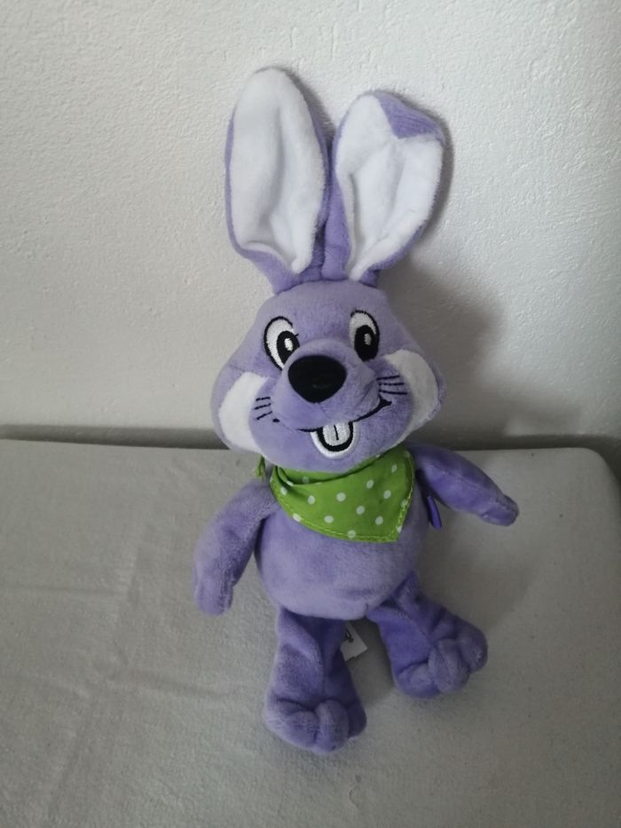 peluche publicitaire lapin milka