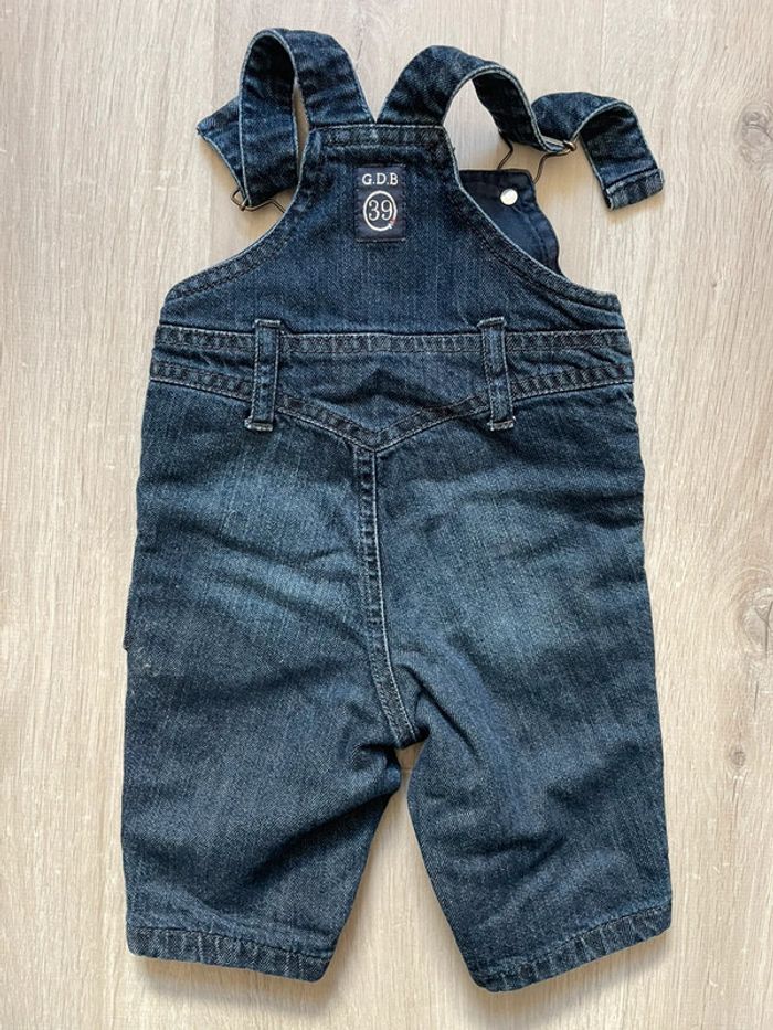 Salopette 3M grain de blé jean - photo numéro 3