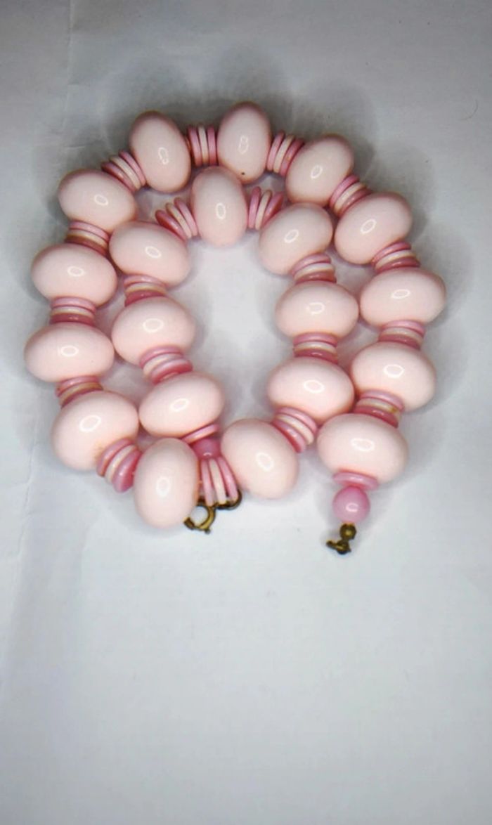 Lot de 4 colliers de grosses perles vintage inspiration 70's - photo numéro 9