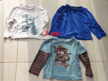 3 t shirt manche longue 3 ans