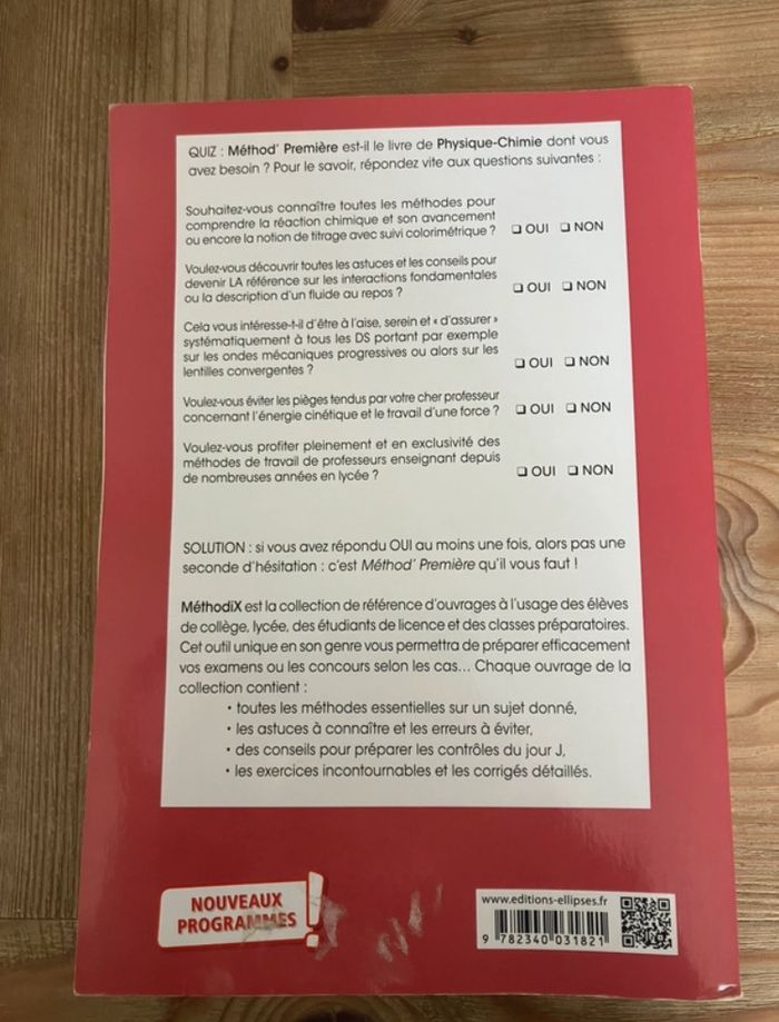 Method’ spécialité physique chimie première - photo numéro 2