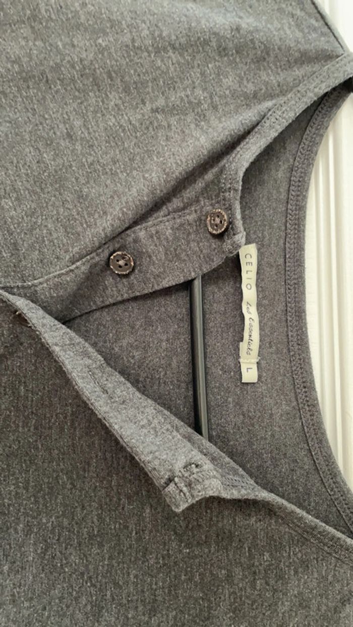 Tee shirt manches longues celio - photo numéro 3