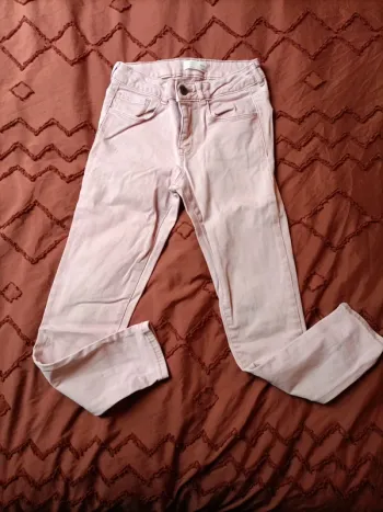 Joli jean slim rose pale Zara 9 ans