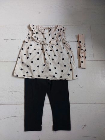 Ensemble à pois H&M Taille 6-9 mois