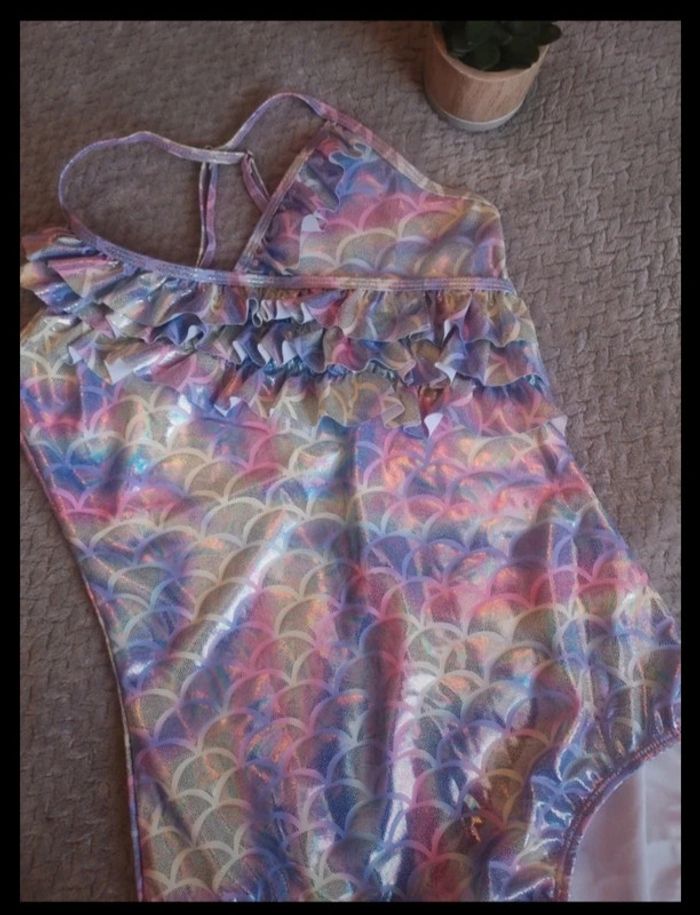Maillot de Bain 1 pièce Fille 15-16 Ans - Neuf - Effet Sirène Holographique - photo numéro 2
