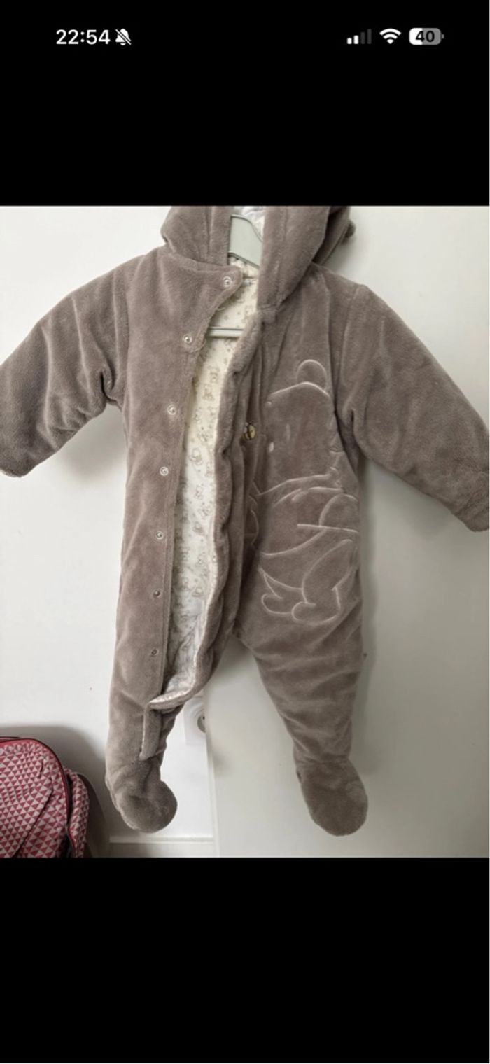 Manteau combinaison bebe disney winnie l’ourson 3-6 mois - photo numéro 6