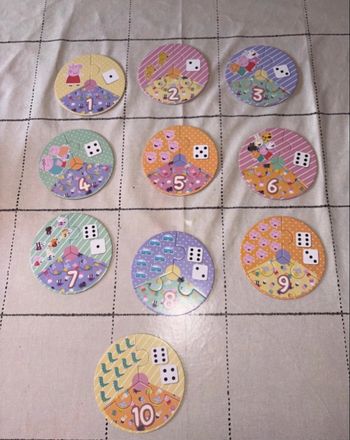 Puzzle chiffres Peppa pig 