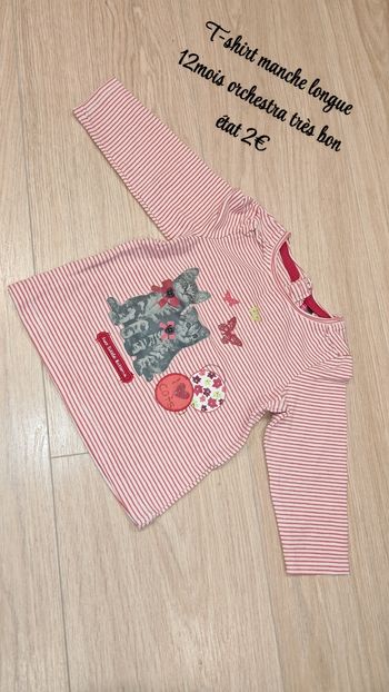 T-shirt manche longue 12mois orchestra 