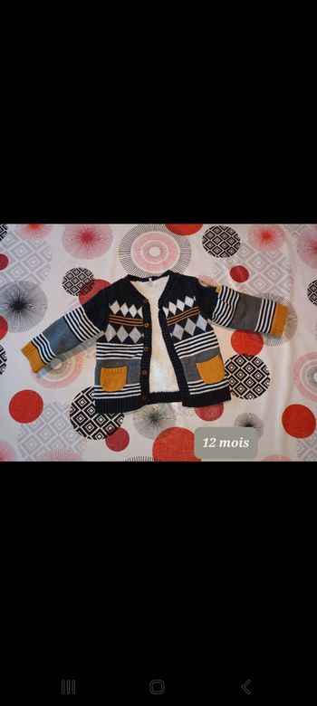 Veste gilet chaud 👦 taille 12 mois