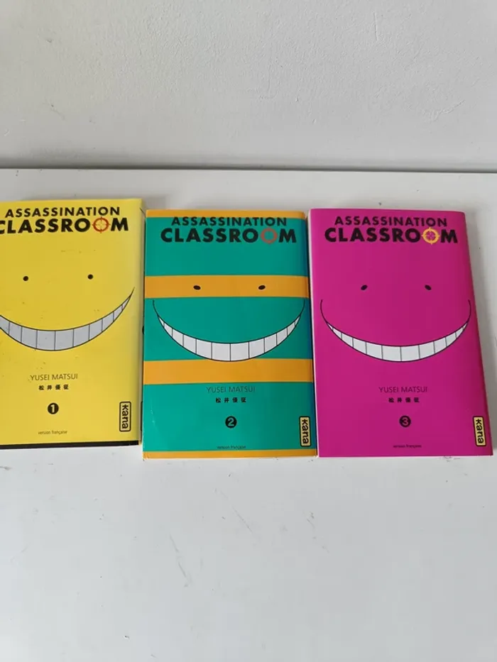 lot de 3 mangas   assassination classroom tome 1 a 3