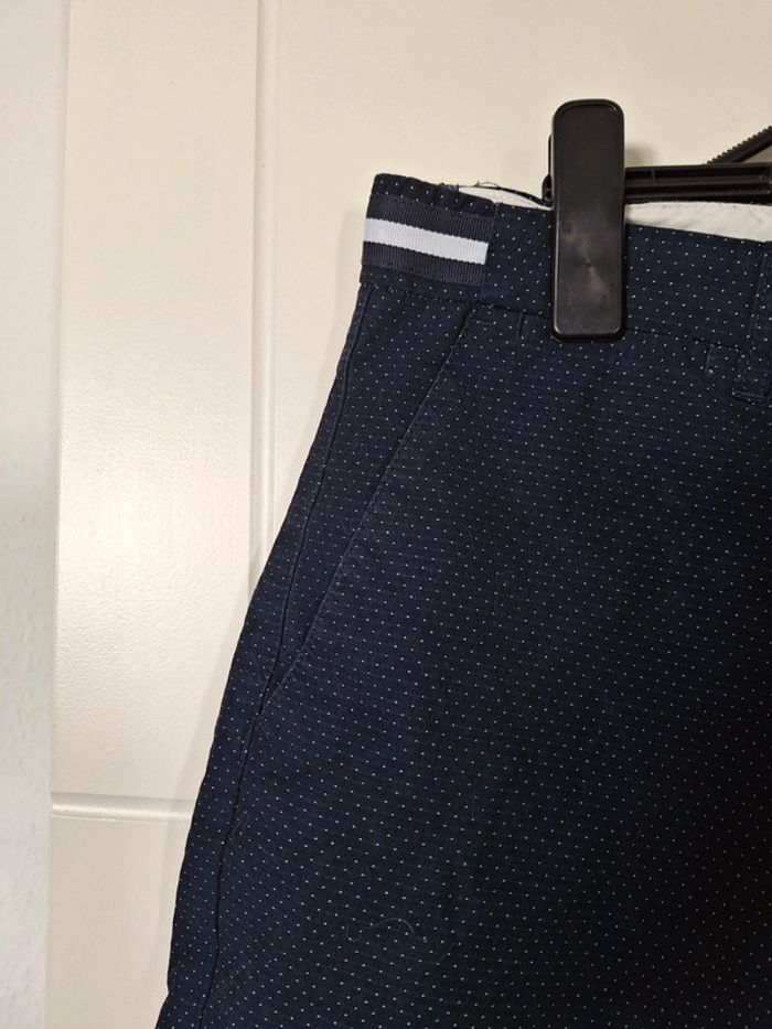 Short bleu marine à petits points blancs - photo numéro 4