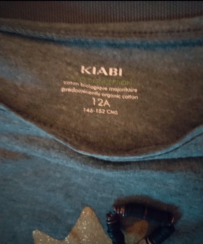 Haut manches longues "Kiabi" écriture Love You  100% coton comme neuf - photo numéro 3