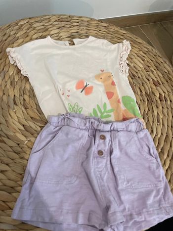 Haut tex et short obaibi 18 mois