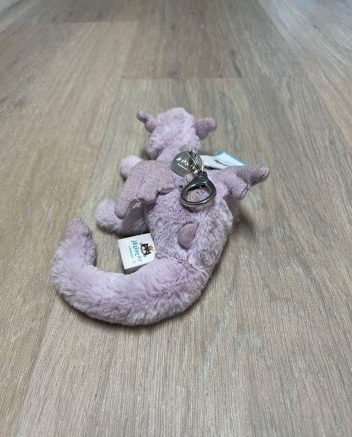 Peluche jellycat dragon rose violet - photo numéro 4
