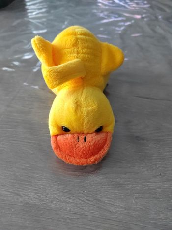 Peluche hochet canard