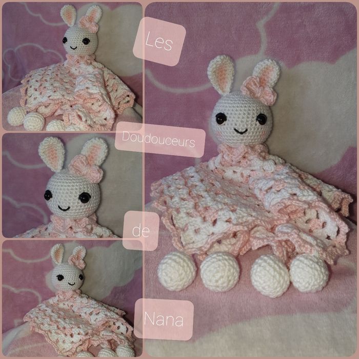 Doudou plat rose