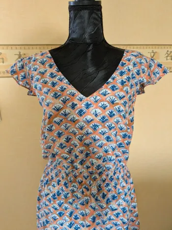 Robe été coquillage beau dos chic très bon état cache cache S 36
