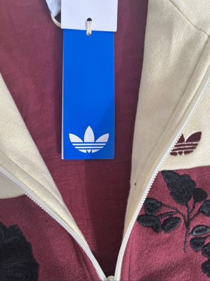 Adidas Originals x ASOS - Veste de survêtement à fleurs brodées - Babeurre - photo numéro 8