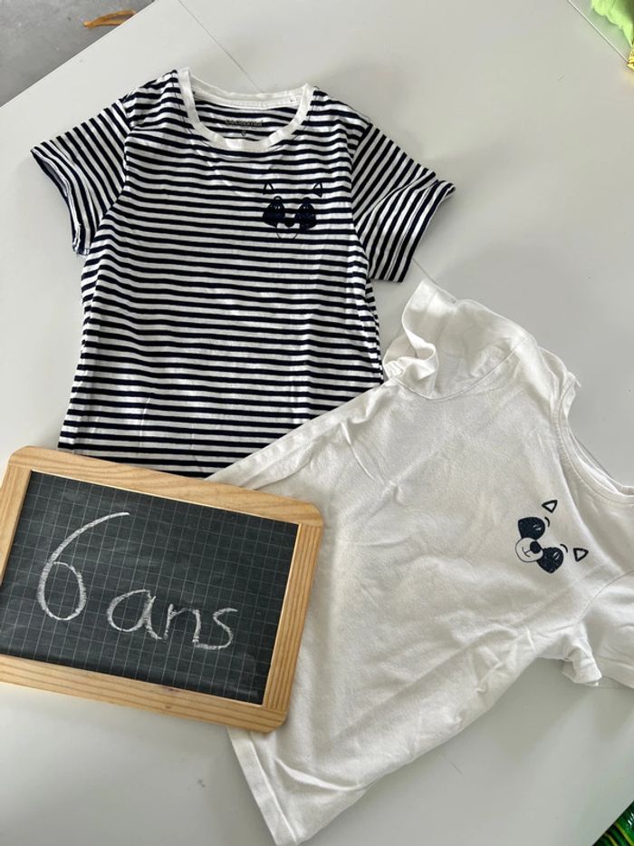 Lot 2 tee-shirts manches courtes
