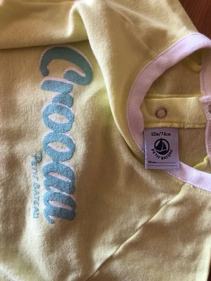 T-shirt Bebe 12m Petit Bateau - photo numéro 2