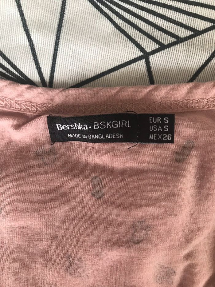 Tee shirt manches longues rose tropical - photo numéro 5