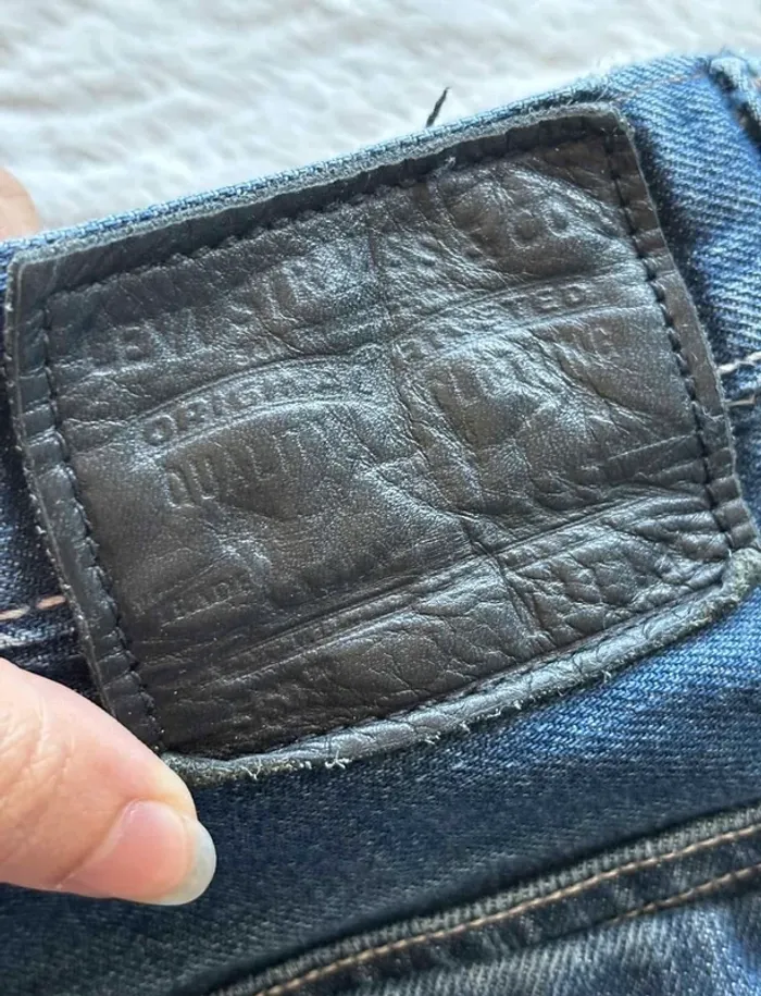 Jean Levi’s 569 loose Straight droit ample homme W33 L30 Made in Mexico bleu foncé L/44 Vintage Y2K - photo numéro 2