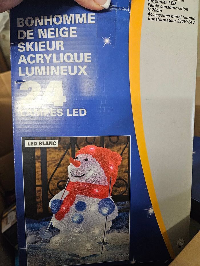 Bonhomme de neige lumineux