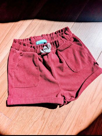 Short velours côtelé