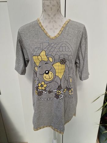 Haut De Pyjama Nounours Gris Jaune