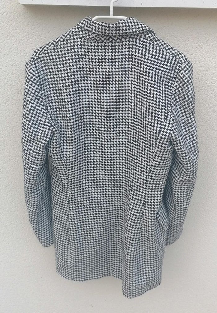 Veste / blazer noir blanc pied de poule Taille S La City - photo numéro 10