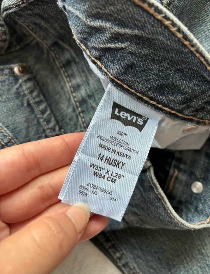 Jean levi’s 550 relaxed ample large loose wide homme bleu L 42/44 W32/33 L28 Y2K vintage - photo numéro 9