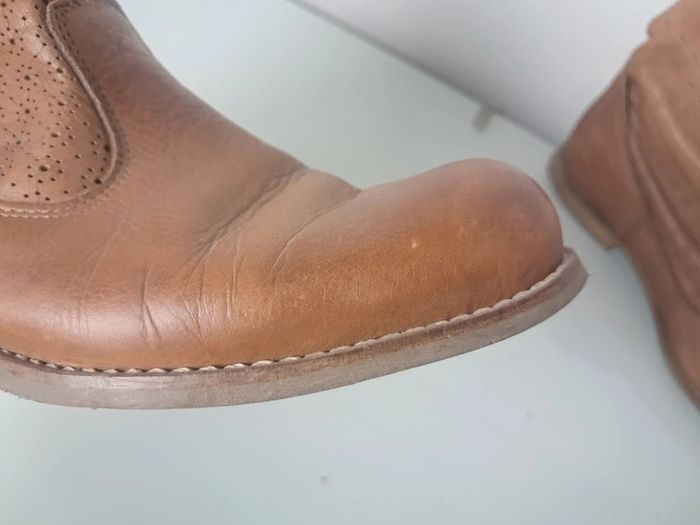 Nobrand bottines low boots P.38 marron en cuir - photo numéro 4