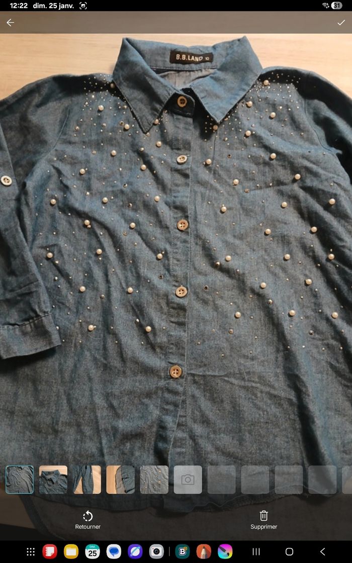 Chemise jean 10 ans GF77